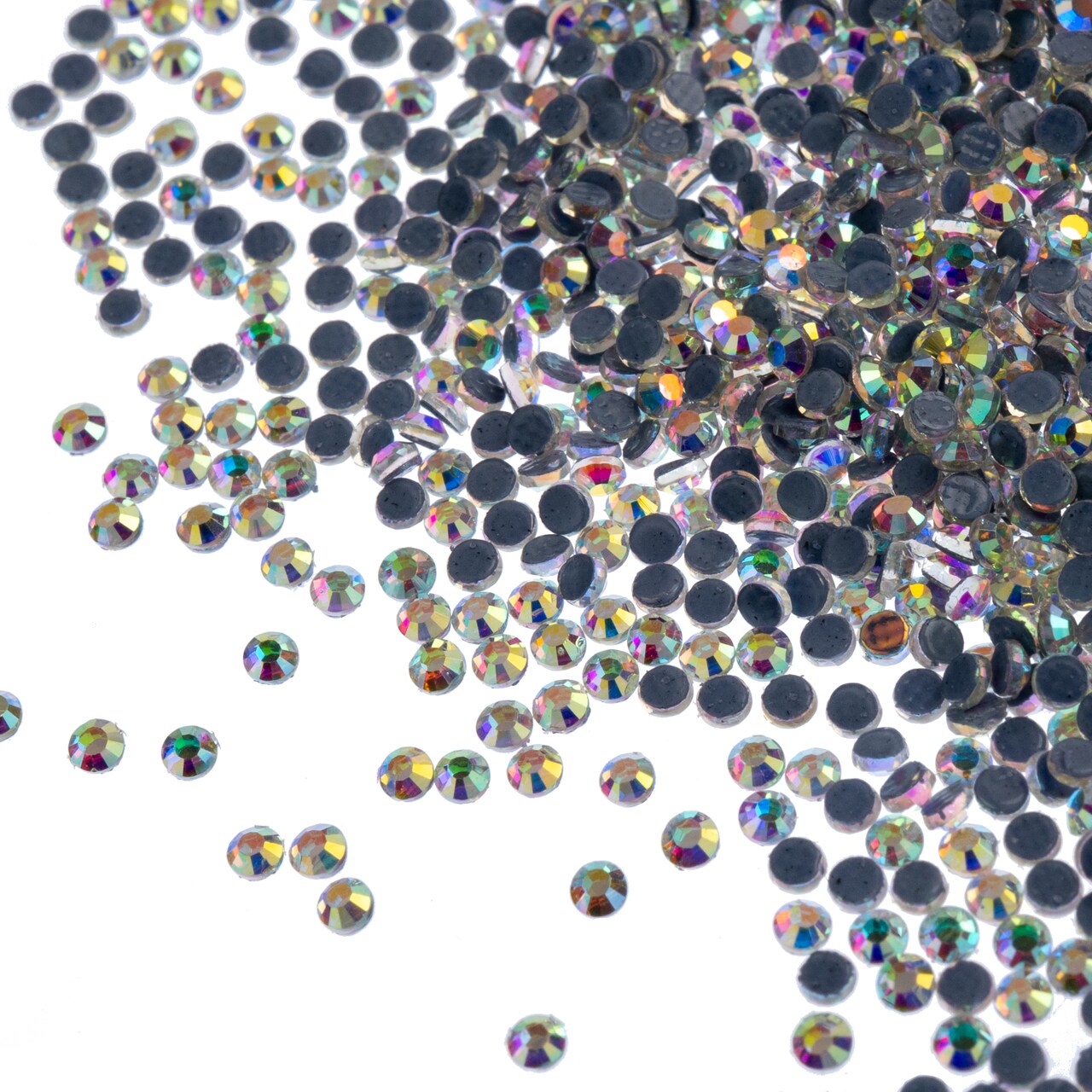 Crystal Lane DIY SS6 (2mm) Hot-fix Glass Flat Backs Rhinestones, 1440pcs